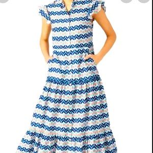 Paloma Blue Maxi Dress - Large